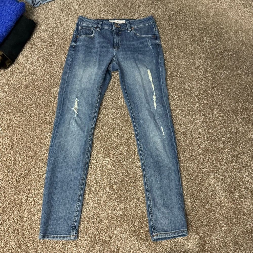 Asos‎ Denim Women’s Straight Leg Distressed Jeans Size 26 x 32